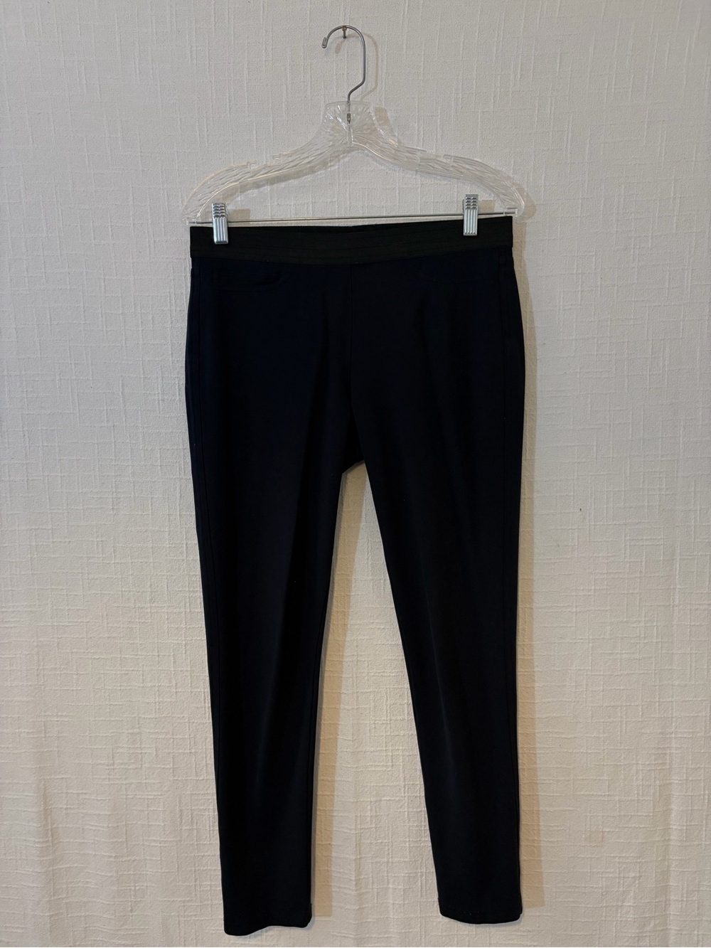 Peace of Cloth Black High-Waist Stretch Pants
